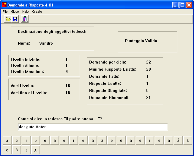 Domande e Risposte: Adjektiven