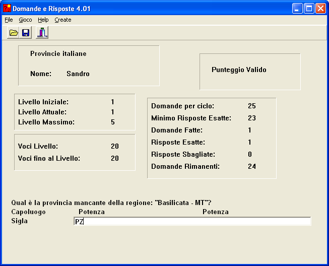 Domande e Risposte: Provincie